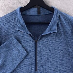 Lululemon Metal Vent Tech Midweight Half Zip Mens Size XXL Blue Training